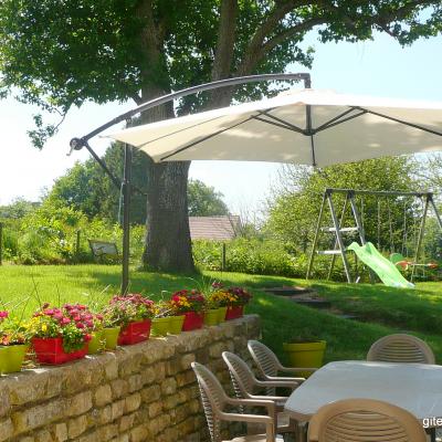 La terrasse vue du séjour