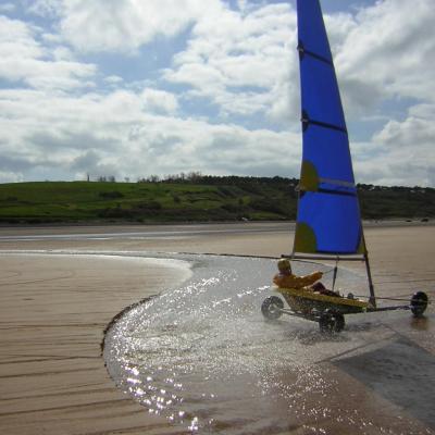 Char à voile à Colleville sur mer (8 km)