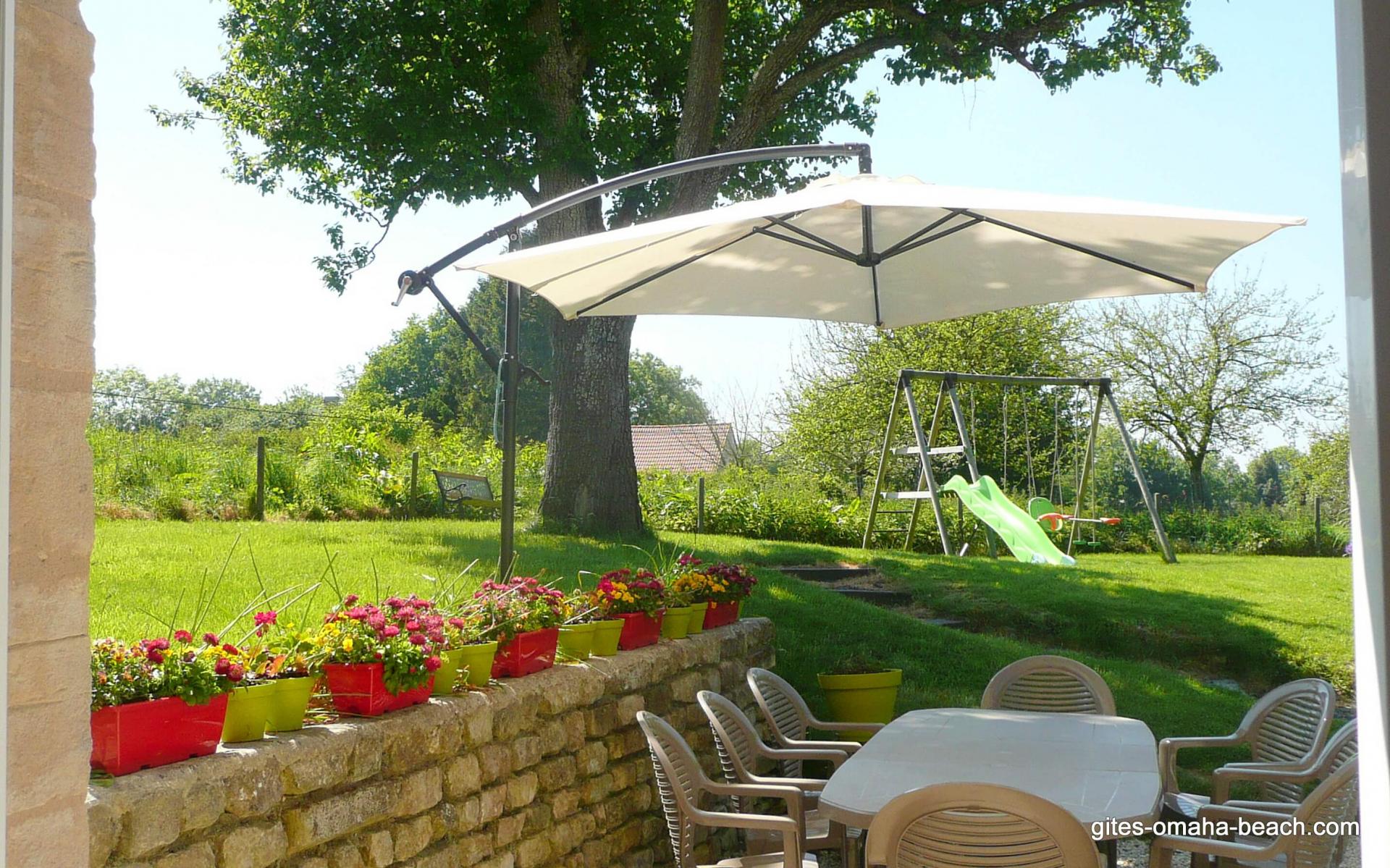 La terrasse, vue du séjour